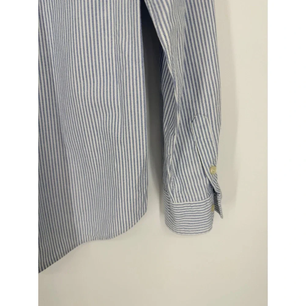 Ralph Lauren Boys Button Down Shirt Large Striped Oxford Preppy Classic
